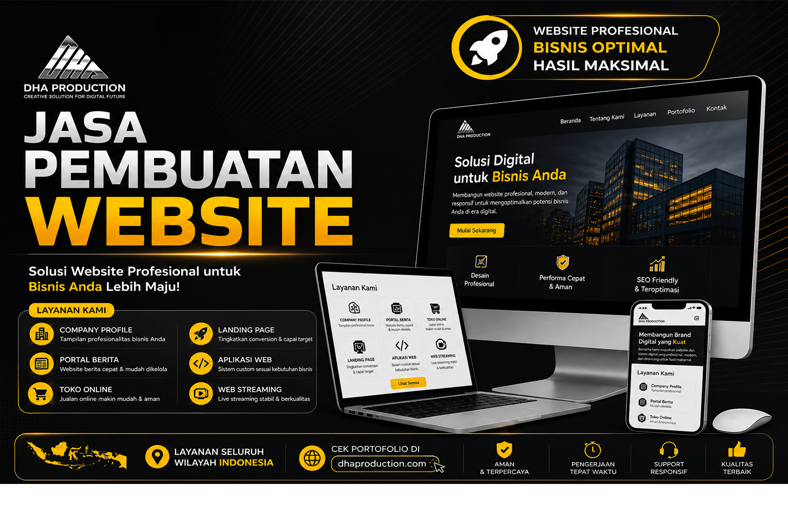 Jasa Pembuatan Website Profesional untuk Bisnis Digital di Indonesia
